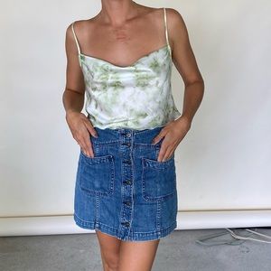 Free People denim skirt